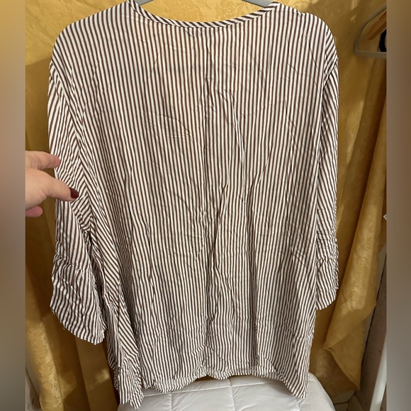 Bloomchic Striped Top with Ruffle Details - Picture 3 of 8